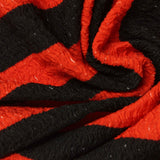 Black Horizontal-Stripe Warp Knit, Polyester, 150 gsm — photo 1