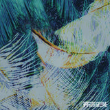 Green Bold-Palm Woven, Polyester — photo 1