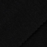 Viscose Nylon Stretch Ponte Knit Fabric, 330 gsm, 150 cm — Black — photo 1