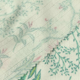 Green Leaves Rib Knit, Polyester, 208 gsm — photo 1