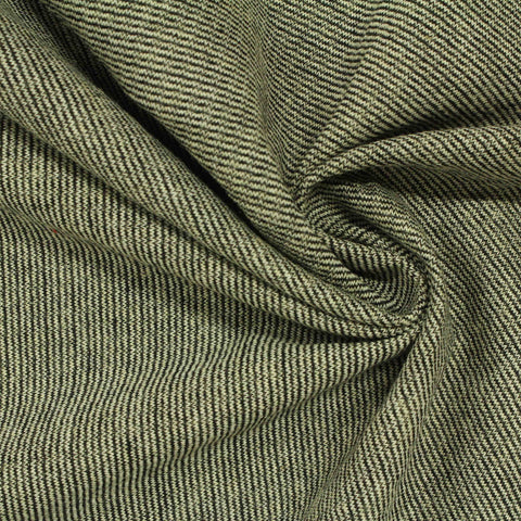 Dark Grey Vertical-Stripe Chunky Knit, Poly-Cotton