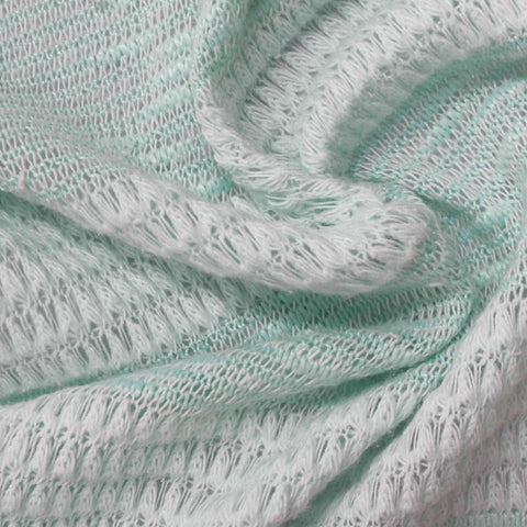 White Diagonal-Stripe Jacquard, 180 gsm
