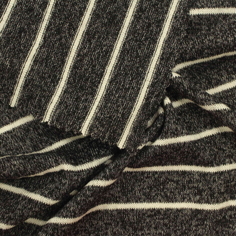 Off-White Stripes Chunky Knit, Viscose-Poly