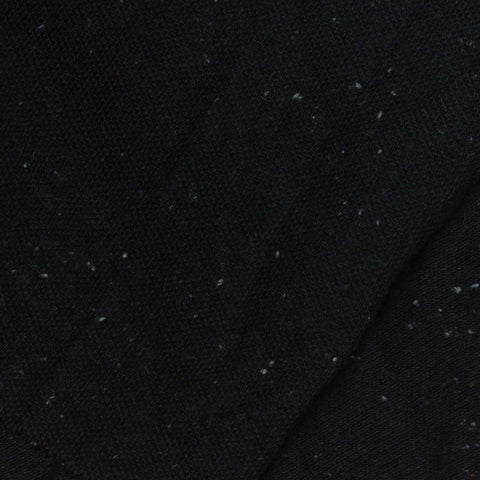 Black Marl Piqué Knit, Cotton-Poly
