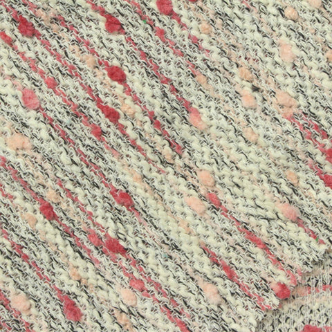 Black Textured French Terry, Poly-Cotton, 260 gsm