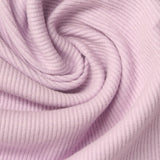 Cotton Polyester Stretch Rib Knit Fabric, 310 gsm — Pink — photo 1