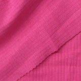 Modal Cotton Stretch Rib Knit Fabric, 180 gsm, 142 cm — Pink — photo 1