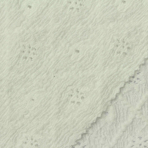 Cream Tone-on-Tone Diamond Crepe, Polyester