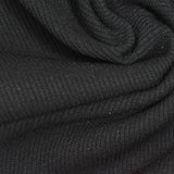 Polyester Stretch Knit Fabric, 280 gsm, 170 cm — Black — photo 1