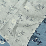 White Floral Jersey Knit, Modal, 155 gsm — photo 1