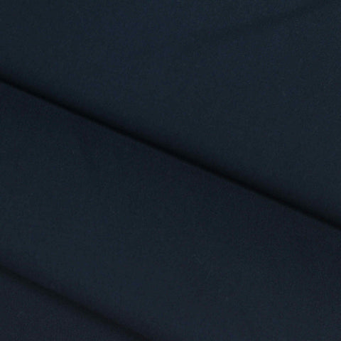 Polyester Cotton Poplin Fabric, 130 gsm, 150 cm — Navy