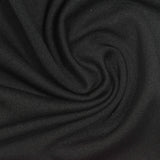 Polyester Stretch Piqué Knit Fabric, 265 gsm, 192 cm — Black — photo 1
