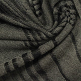 Dark Grey Diagonal-Chevron Jacquard, Poly-Viscose — photo 1