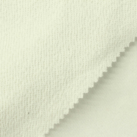 Cotton Polyester French Terry Fabric, 250 gsm, 150 cm — Beige