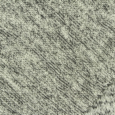 Dark Grey Heathered-Marl Chunky Knit, Viscose-Poly, 208 gsm
