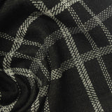 Black Textured-Check Jacquard, Poly-Cotton — photo 1