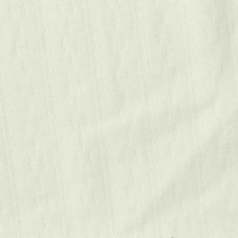 Cream Vertical-Line Rib Knit, Cotton