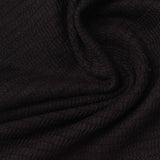 Polyester Cotton Spandex Interlock Knit Fabric, 240 gsm, 138 cm — Black — photo 1