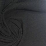 Tencel Lyocell Viscose Stretch Interlock Knit Fabric, 260 gsm, 170 cm — Black — photo 1
