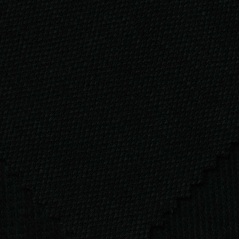 Plaid Brushed Knit Fabric, 240 gsm, 155 cm — Black