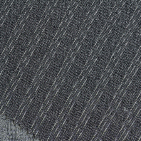 Polyester Stretch Rib Knit Fabric, 290 gsm, 165 cm — Grey