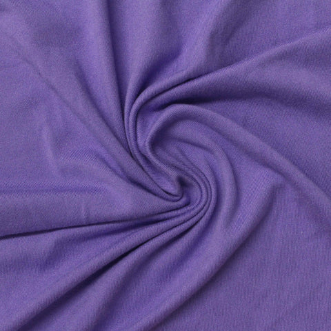 Polyester Stretch Milk Silk Knit Fabric, 175 gsm, 170 cm — Purple