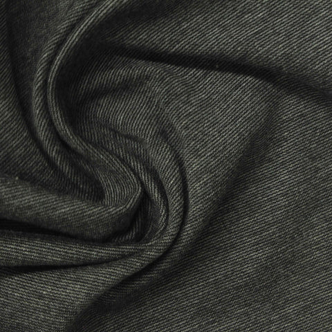 Dark Grey Marl Ponte Knit, Viscose-Nylon, 330 gsm