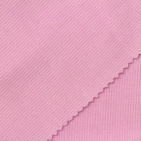 Light Pink Rib Knit, Cotton-Poly