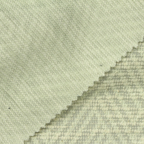Polyester Cotton Stretch Bouclé Fabric, 230 gsm, 155 cm — Beige