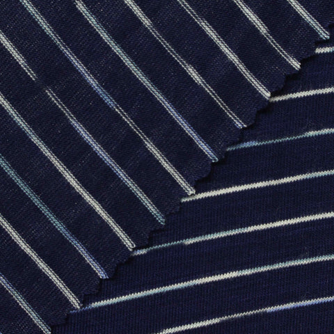 White Stripes Knit, Viscose