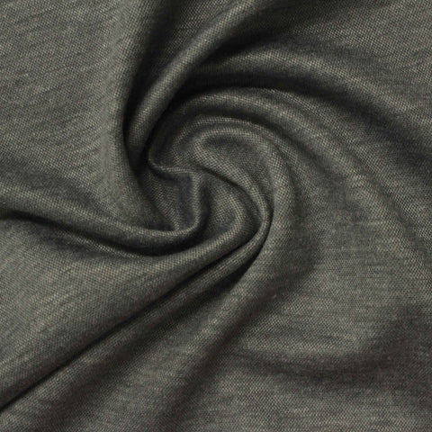 Dark Grey Marl Knit, Poly-Viscose, 155 gsm