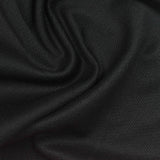 100% Polyester Piqué Knit Fabric, 256 gsm, 190 cm — Black — photo 1