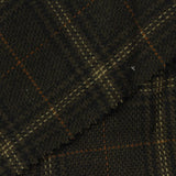 Dark Green Checks Ponte Knit, Polyester — photo 1