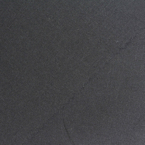 Polyester Modal Blend Woven Fabric, 130 gsm, 145 cm — Black