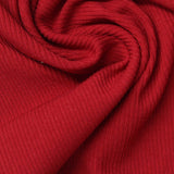 Viscose Acrylic Stretch Rib Knit Fabric, 260 gsm, 165 cm — Red — photo 1