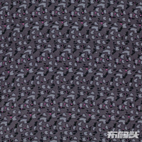 Grey Camo Woven, Viscose