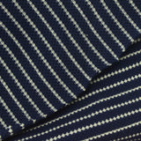 Navy Stripe Jersey Knit, Cotton — photo 1