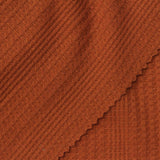 Polyester Viscose Stretch Waffle Knit Fabric, 180 gsm, 155 cm — Orange — photo 1