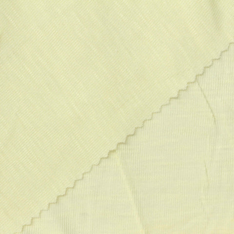 Tencel Lyocell Polyester Rib Knit Fabric, 150 gsm, 167 cm — Yellow