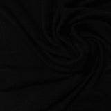 Viscose Stretch Jersey Knit Fabric, 125 gsm, 150 cm — Black — photo 1