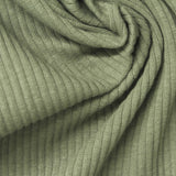 Rib Knit Fabric, 254 gsm, 140 cm — Green — photo 1