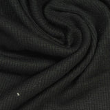 Viscose Stretch Rib Knit Fabric, 207 gsm, 123 cm — Black — photo 1