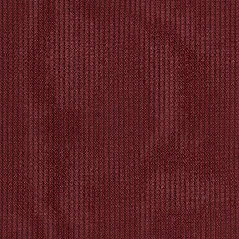 Polyester Stretch Rib Knit Fabric, 295 gsm, 150 cm — Red