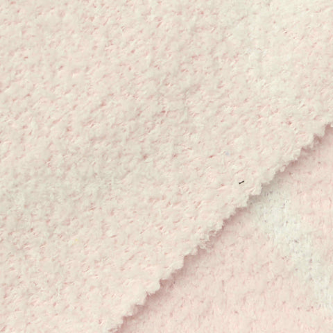Jacquard 100% Polyester Pointelle Knit Fabric, 370 gsm, 160 cm — Pink