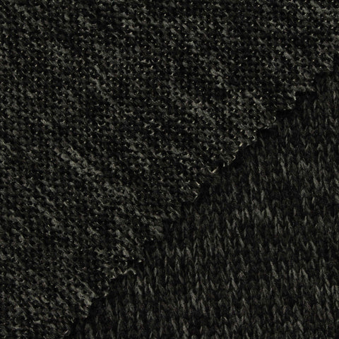 Dark Grey Marl Chunky Knit, Polyester, 191 gsm