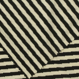 Black Horizontal-Stripe Jacquard, Viscose-Poly — photo 1