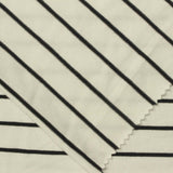 Off-White Horizontal-Stripe Jersey Knit, Viscose, 250 gsm — photo 1