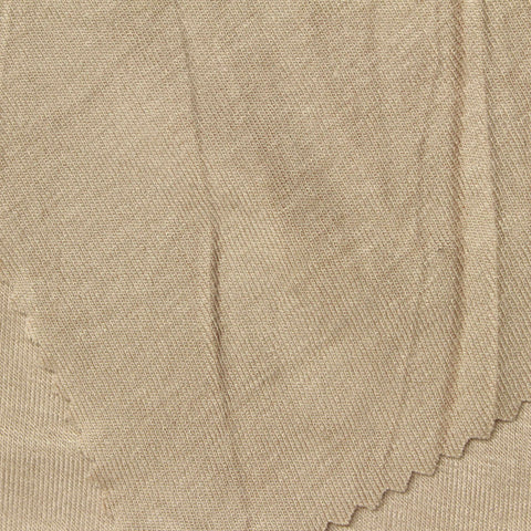 Viscose Stretch Rib Knit Fabric, 230 gsm, 140 cm — Khaki