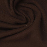 Brushed Polyester Cotton Stretch Knit Fabric, 220 gsm, 180 cm — Brown — photo 1