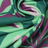 Green Abstract Milk Silk Knit, Polyester, 165 gsm — photo 1